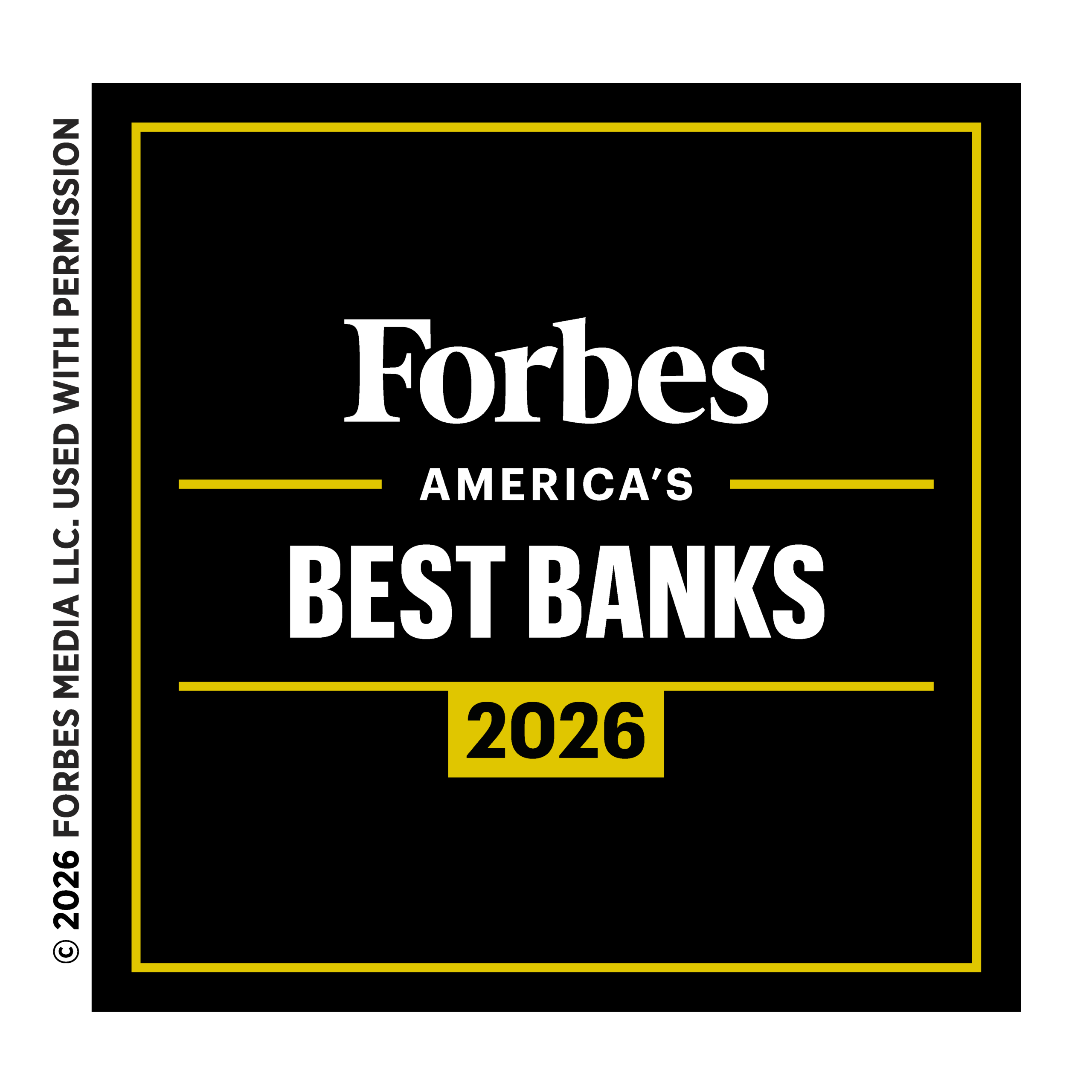 Forbes America's Best Banks 2026 Logo